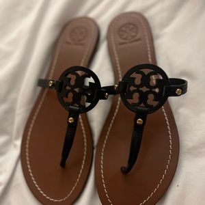 Tory Burch Sandals —size 9– black. Reposhing these sandals, they are too big